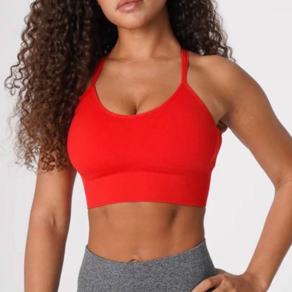 NVGTN Seamless Flourish Bra - Scarlet